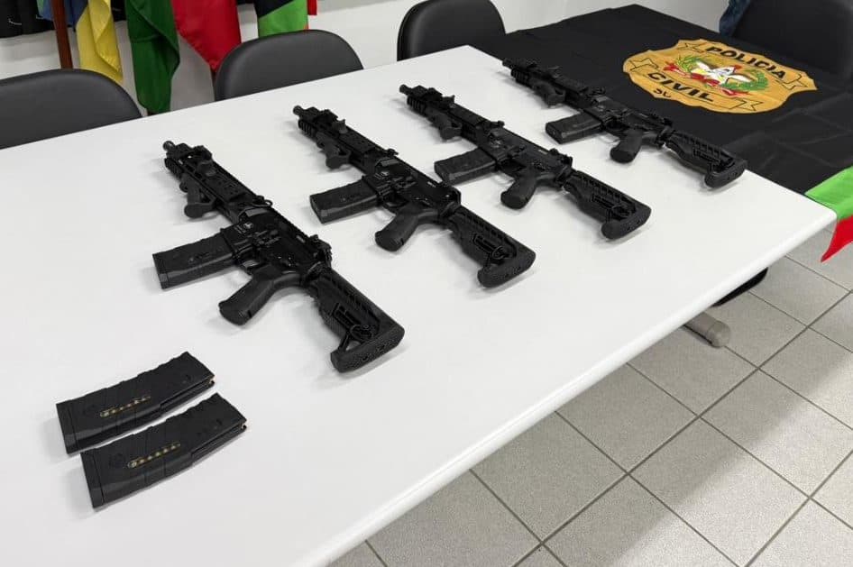 Novos armamentos para a Polícia Civil reforçam segurança pública de Rio do Sul